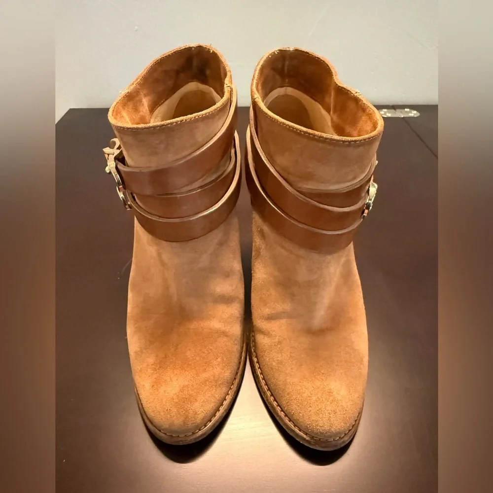 JIMMY CHOO Melba Suede Ankle Booties Size 37 - Picture 4 of 13